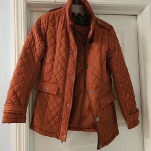 Women's Quilted Orange Jacket